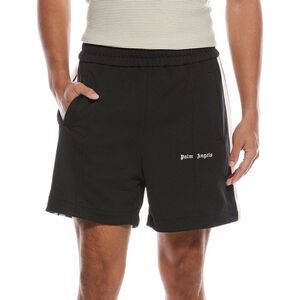 Palm Angels Mens  Classic Logo Track Short, White